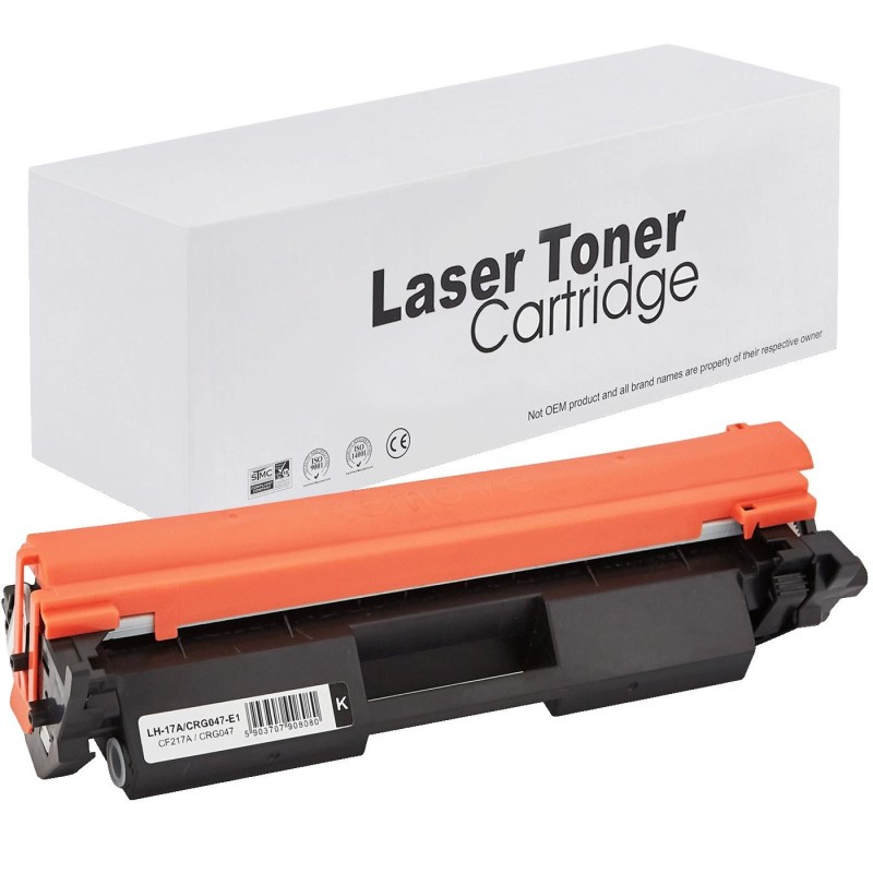 Kasetė HP CF217A Canon 047 BK 1600psl